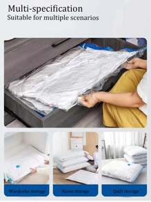 20pcs/1pc Transparent Vacuum Storage Bags, Travel Compression Bags, Holiday Clothes Vacuum Bags, Stackable Vacuum Compressed Bags Decor, Room Decor, Decorations, Decorations, Decor, Storage, Organizer Dress Pants Shoes Jeans Boots Skirtbedroom,Organizer,Organiser,Home Storage,White T Shirt Women,Black Pants Women,Ladies Winter Clothes,Dress,Winter Clothes For Ladies,Elegant Woman Dresses,White Shirt For Ladies,Long Sleeve,White Jumpsuit For Women,Spring Dresses For Women,Spring Outfits For Women,Spring,Spring Clothes,Minimalist,Summer Tops - Multicolor - View 7