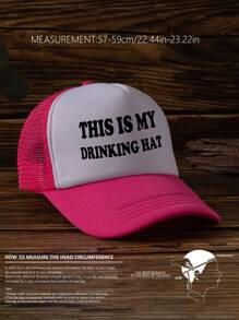 1pc Unisex Printed Decorative Funny Sponge Mesh Trucker Hat, Baseball Cap, Sun Hat, Suitable For Daily Use, Outdoor Travel, Hiking, Beach Holiday Halloween - Multicolor - View 8