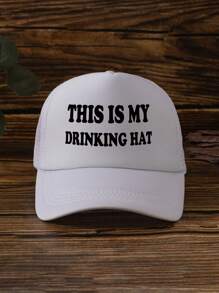 1pc Unisex Printed Decorative Funny Sponge Mesh Trucker Hat, Baseball Cap, Sun Hat, Suitable For Daily Use, Outdoor Travel, Hiking, Beach Holiday Halloween - Multicolor - View 3