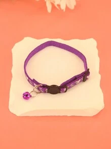 Conjunto de 5 collares para mascotas con diseño de dibujos animados caprichosos y aleatorios - Ajustable para un ajuste cómodo, hebilla de seguridad, cascabel sonoro y colgante adorable para talla grande diversión - Accesorios esenciales para mascotas, adecuados para gatos