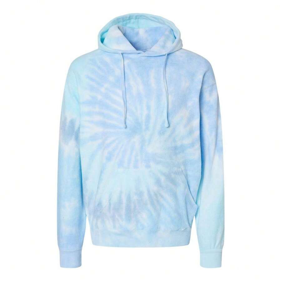 Colortone Tie-Dyed Cloud Fleece Hooded Sweatshirt - 60% Cotton/40% Polyester - (SA11509) - 淺藍色 - 查看 1