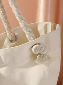 Túi vải canvas thời trang Giáng sinh dung tích lớn cầm tay, Túi đựng đồ cho học sinh, Quà tặng cho gia đình và bạn bè, Túi đựng đồ đa năng và hợp thời trang, Thích hợp để mua sắm và cất giữ, Ý tưởng quà tặng Giáng sinh sáng tạo - Nhiều màu - Xem 5