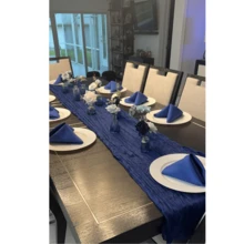 Khăn trải bàn vải thưa phong cách Bohemian, Bộ khăn trải bàn vải thưa dài 3,05 mét, Trang trí theo phong cách Boho cho đám cưới, tiệc cô dâu, sinh nhật, kỷ niệm, tiệc độc thân - Đa năng cho Halloween, Giáng sinh, Ngày lễ tình nhân - Chủ đề công chúa, Dễ sử dụng và tái sử dụng Quà tặng tốt nhất - Nhiều màu - Xem 7