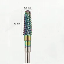 1 件装彩虹钨钢铣刀，用于美甲卸除凝胶指甲油，防锈耐磨，型号 XCWG77 - 彩色 - 查看 5
