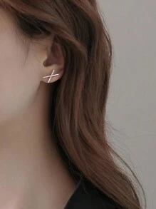 1對女款流蘇耳環，925純銀耳環，簡約而奢華的款式，適用於假期