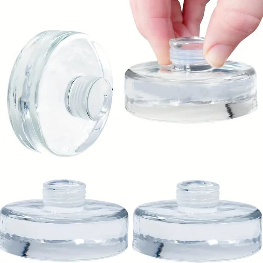 1pc Glass Fermentation Weight Tool For Wide Mouth Mason Jars, Kitchen Food Storage - White - View 1