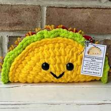 1/2/5pcs Mini Funny Positive Potato, Mini Cute Positive Potato Crochet Rainbow Bow Wool Knit Positive Potato Ornament Gift, Suitable For Birthday Friends Party Decoration Encouragement - Multicolor - View 20