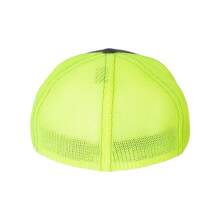 Fitted Trucker With R-Flex Cap (Charcoal/ Neon Yellow) - 黃色 - 查看 2