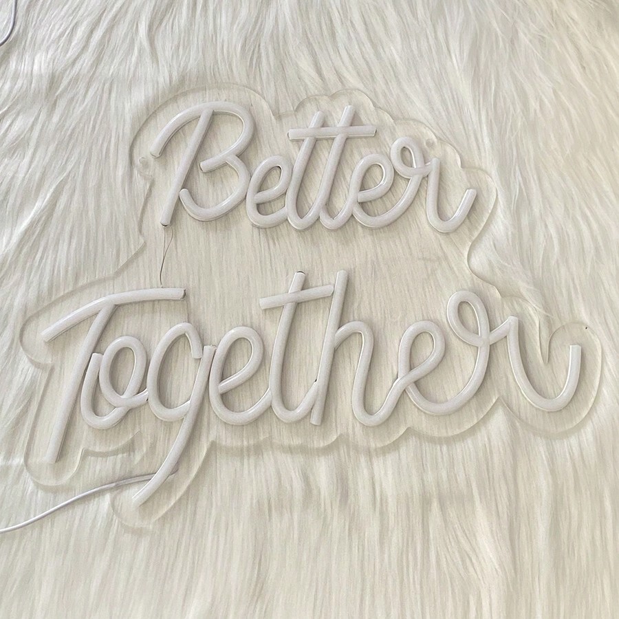 Better Together Neon Signs, LED Neon Light Sign USB Powered For Home