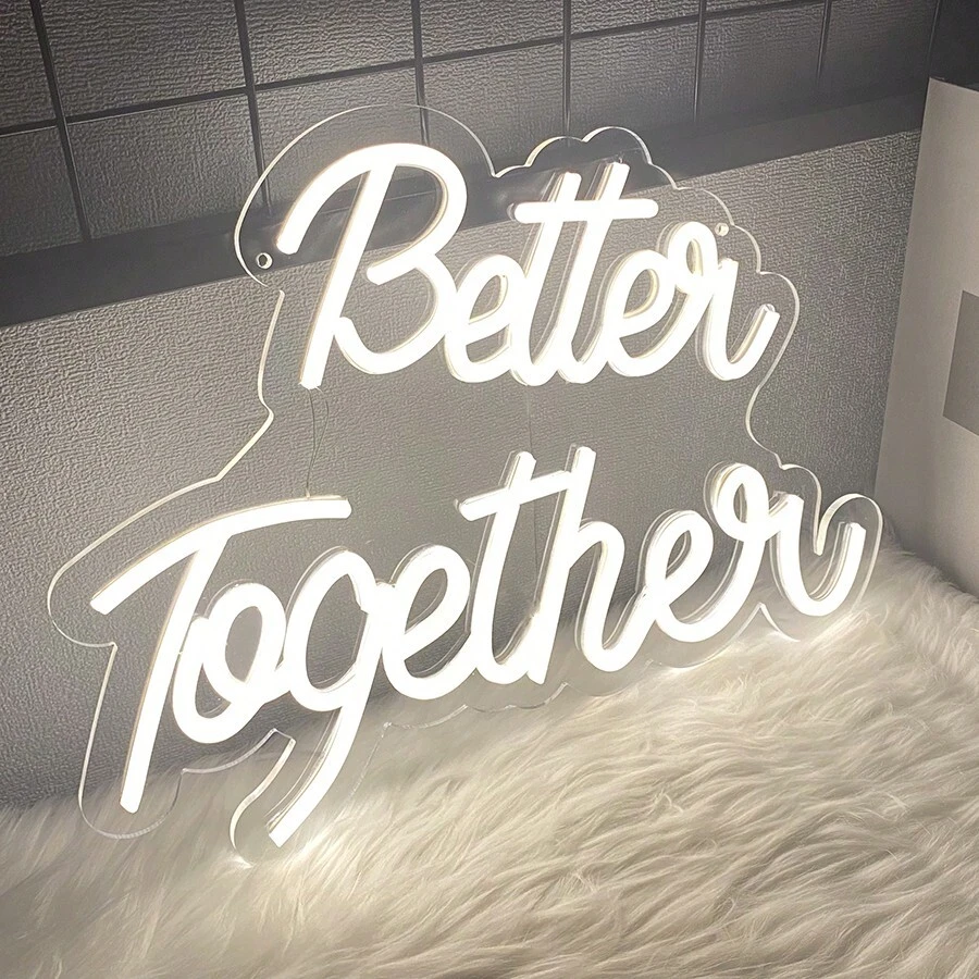 Better Together Neon Signs, LED Neon Light Sign USB Powered For Home