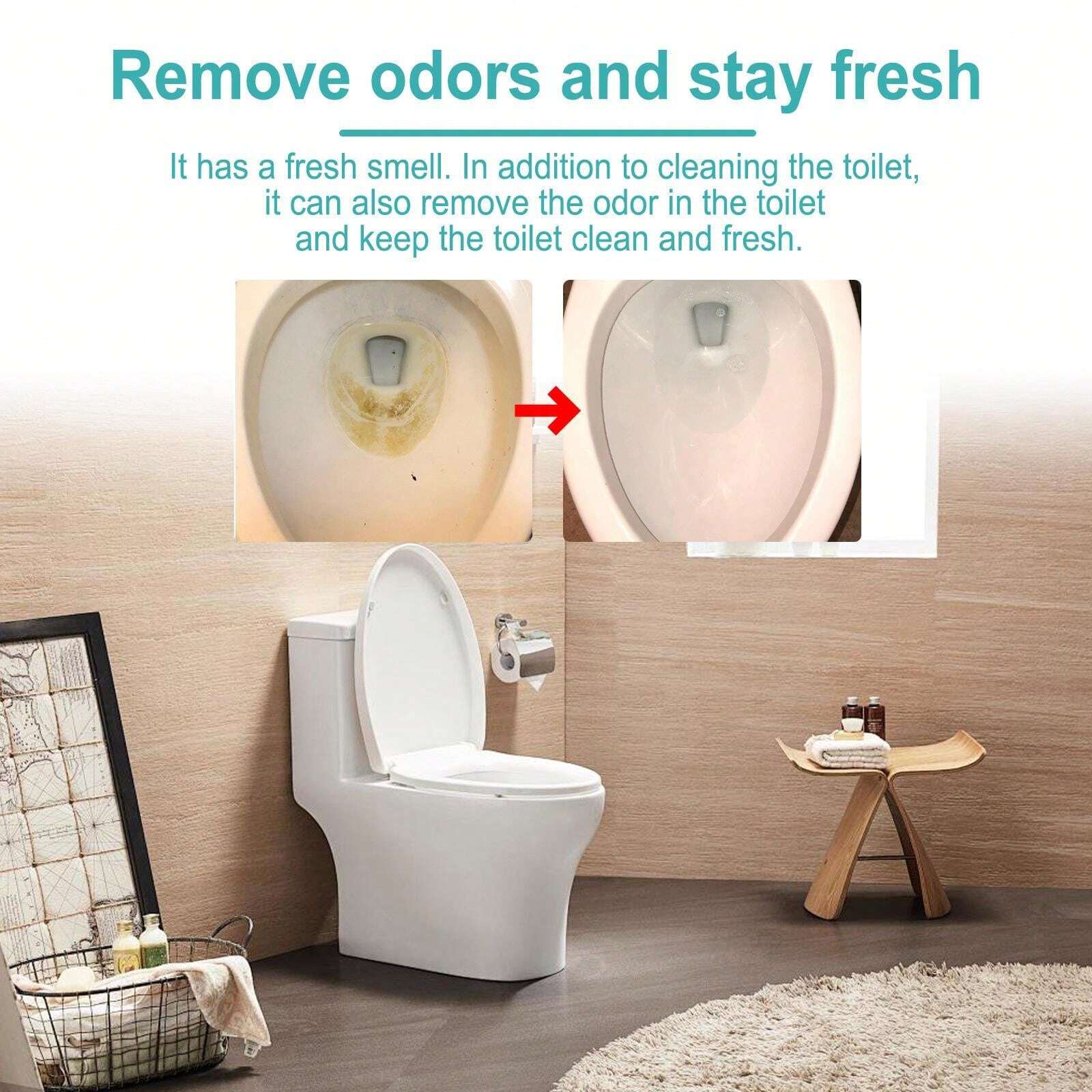 Nettoyant pour toilettes, désodorisant de toilette, désodorisant à
