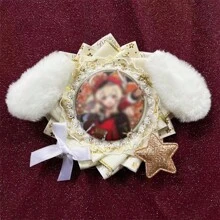 Originale e carino portabadge a forma di cane - adatto per badge da 58-65mm, ideale per tornare a scuola