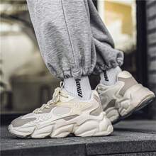 Men's Casual Sports Sneakers For Fall & Winter, Lightweight Anti-Slip Durable Black Elevator Shoes