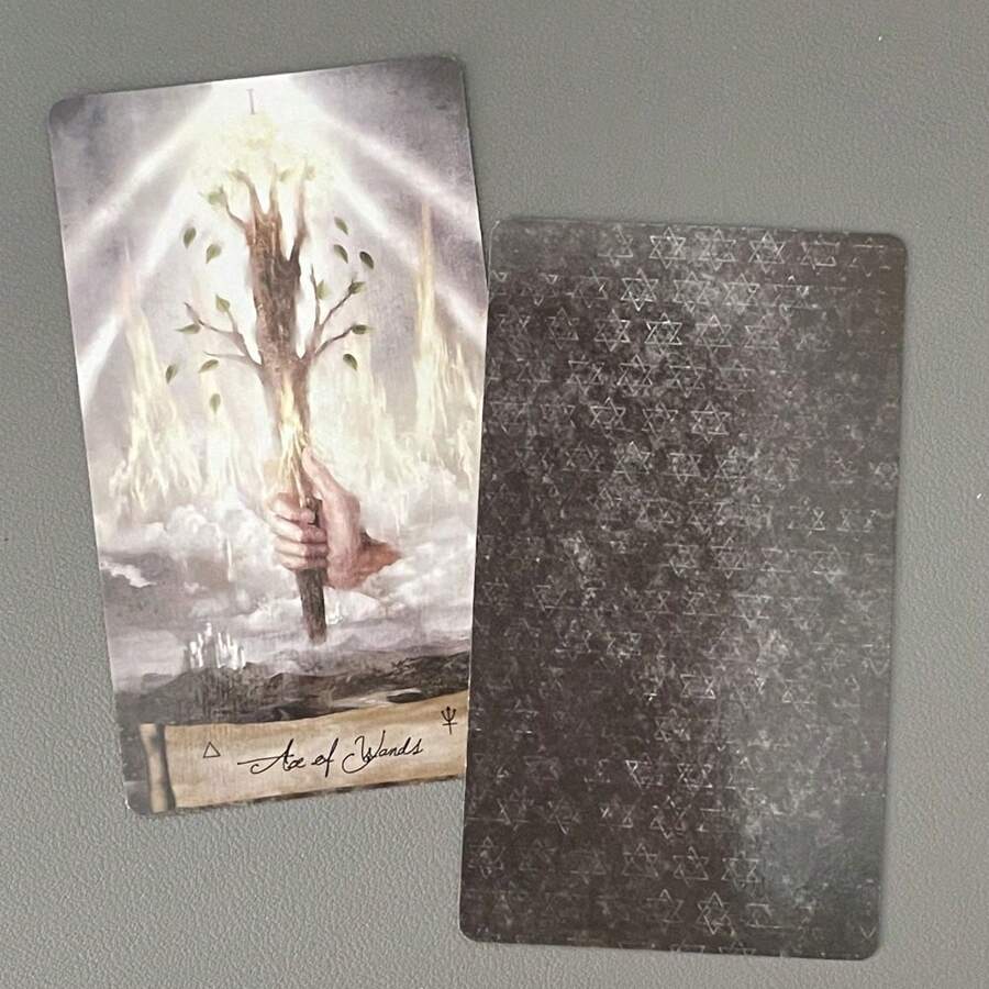 Heaven Earth Tarot Cards - Classic Deck Beginners, Includes QR Code For PDF Guidebook - Multicolor - View 1