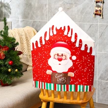 1 tấm bọc ghế in hình ông già Noel và người tuyết hoạt hình Giáng sinh - Nhiều màu - Xem 7
