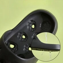 Dép đi trong nhà mùa hè, dép đi trong nhà chống rò rỉ, dép đi trong nhà tắm - màu đen - Xem 3