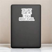 1PC,3 Inch Removable Waterproof PVC Durable Material Stickers, Funny "You Don't Scare Me" Teacher Stickers - Perfect Gift For Educators, Teacher Classroom Daily Office Supplies Stickers - Multicolor - View 6