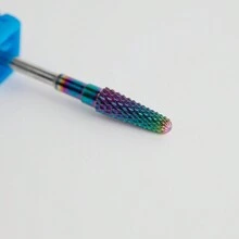 1 件装彩虹钨钢铣刀，用于美甲卸除凝胶指甲油，防锈耐磨，型号 XCWG77 - 彩色 - 查看 4