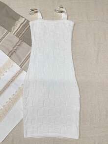 Modal Midi Dress - 白色 - 查看 3