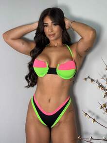Women's Bikini Summer Fashion: - Màu xanh chanh - Xem 1