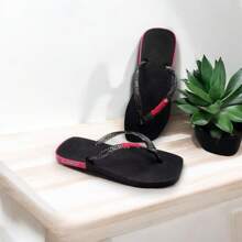 Lightweight And Comfortable Women's Flip Flops Perfect For Everyday Wear - Cam với xanh - Xem 8