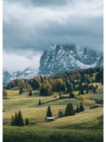 1pc Đẹp Rừng Xanh Đậm Sương Mù Núi Phong Cảnh Phong Cảnh Thiên Nhiên Poster Tranh Canvas Nghệ Thuật Treo Tường Hình Ảnh Trang Trí Phòng Nhà Không Có Khung - Nhiều màu - Xem 52