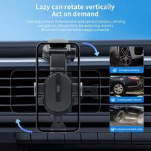 New Multi-Function Suction Cup Car Phone Holder, Dashboard Navigation Mount Bracket - Black - View 6