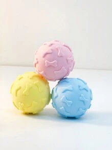 1 TPR Pet Bite Toy, Dog Toy, Cat Toy, Ball Rubber Toy, Interactive, Throwing Ball