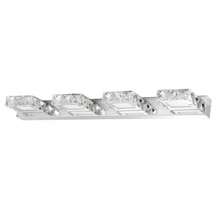 LED Modern Bathroom Vanity Lights Over Mirror Bathroom Vanity Lights Fixtures 4 Lights Crystal Stainless Steel Bath Wall Lighting Mirror Light(4 Square Lights Cold White) - 均碼 - 查看 7