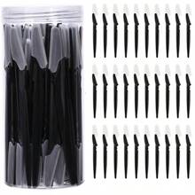 40片装眉毛修剪器及面部刀片，带保护盖，适用于面部及身体脱毛、化妆、家居装饰、梳妆台、旅行、卧室、化妆配件、眉刀、圣诞礼物、化妆品、化妆工具、廉价好物、礼品、女士礼品、圣诞礼物、赠品、旅行、廉价好物、旅行必备 - 黑色 - 查看 9