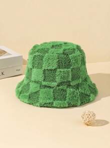 1 件新款秋冬毛绒时尚保暖渔夫帽，女士百搭配饰 - A - 查看 17