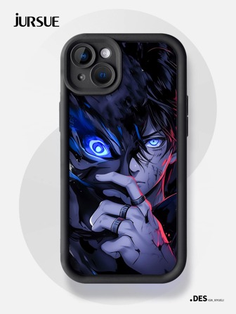 JURSUE Custodia per telefono morbida e antishock, compatibile con 16, 15, 14, 13, 12, 11 Pro Max, SE 2020, X, XR, XS, 8, 7 Plus, con motivo anime e cartone animato, resistente all'acqua, antiurto e anti-graffio