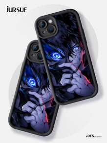 苹果 JURSUE 动漫卡通时尚防震软手机壳适用于 16 15 14 13 12 11 Pro Max SE 2020 X XR XS 8 7 Plus Z1464Q 防水防摔防刮 - 黑色 - 查看 3