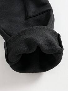 Toddlers' Letter Print Round Neck Sweatshirt And Sweatpants Set