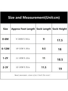 2 pary/partia skarpetek niemowlęcych do kolan, świątecznych, dla dzieci, dziewcząt i chłopców, miękkich, długich, uroczych hiszpańskich, grubych, płaskich skarpetek, ciepłych, grubych, pętelkowych, dziecięcych skarpetek na 0-3 lata