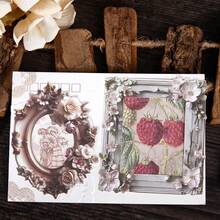 10 Cái/Túi Chất Liệu Giấy Hoa Bí Mật Series, Thiệp Viền Chống Ba Chiều Hình Cây Và Hoa Cổ Điển Tinh Tế, Vật Dụng Làm Sổ Lưu Niệm, Sổ Tay Trang Trí, Khung Ảnh, Ốp Điện Thoại Di Động, Cốc Nước, Tạp Chí Rác, Hộp Văn Phòng Phẩm, Ảnh Ghép Cá Nhân Tự Làm - Nhiều màu - Xem 7