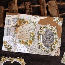 10 Cái/Túi Chất Liệu Giấy Hoa Bí Mật Series, Thiệp Viền Chống Ba Chiều Hình Cây Và Hoa Cổ Điển Tinh Tế, Vật Dụng Làm Sổ Lưu Niệm, Sổ Tay Trang Trí, Khung Ảnh, Ốp Điện Thoại Di Động, Cốc Nước, Tạp Chí Rác, Hộp Văn Phòng Phẩm, Ảnh Ghép Cá Nhân Tự Làm - Nhiều màu - Xem 6