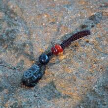 1 件玛瑙貔貅手工汽车钥匙扣，可爱彩色熊钥匙扣吊坠，中国风有意义的手机挂饰，送给男士的绝佳礼物 - 咖啡棕 - 查看 3
