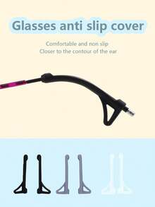 Protector antideslizante de silicona para las patillas de gafas, accesorios de gafas para mujeres - Multicolor - Ver 7