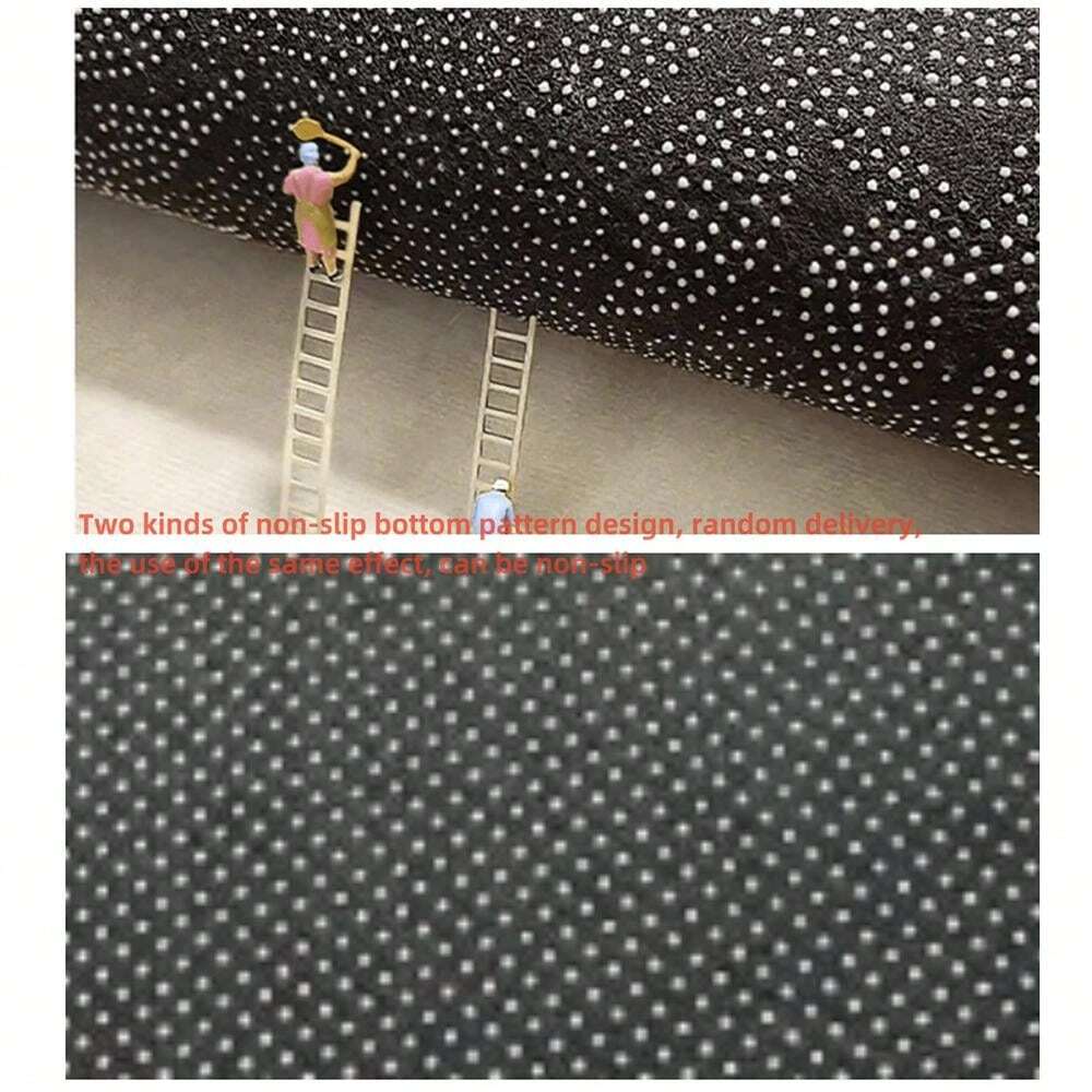 1pc Cartoon Animal Design Faux Wool Long Bedside Rug + Knitted