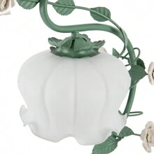 Rainaut Modern Bedside Lamp Stained Glass Flower Table Reading Lamps Nightstand Desk Lights, One-Light, 20 Inches Tall For Bedroom, Living Room, Office, Dresser - Xem 11