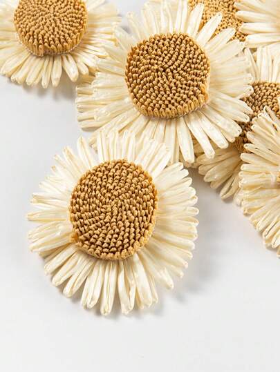 5pcs Bohemian Room Decor Daisy Flower Woven Lace Wall Hanging Daisy Decor Flower Wall Decor Bohemian Room Home Wall Decor Wall Art,Home Decor ,Room Decor,Wall Decor Gifts Birthday Graduation