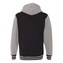 Independent Trading Co. Heavyweight Varsity Full-Zip Hooded Sweatshirt - (SA3302) - màu đen - Xem 2