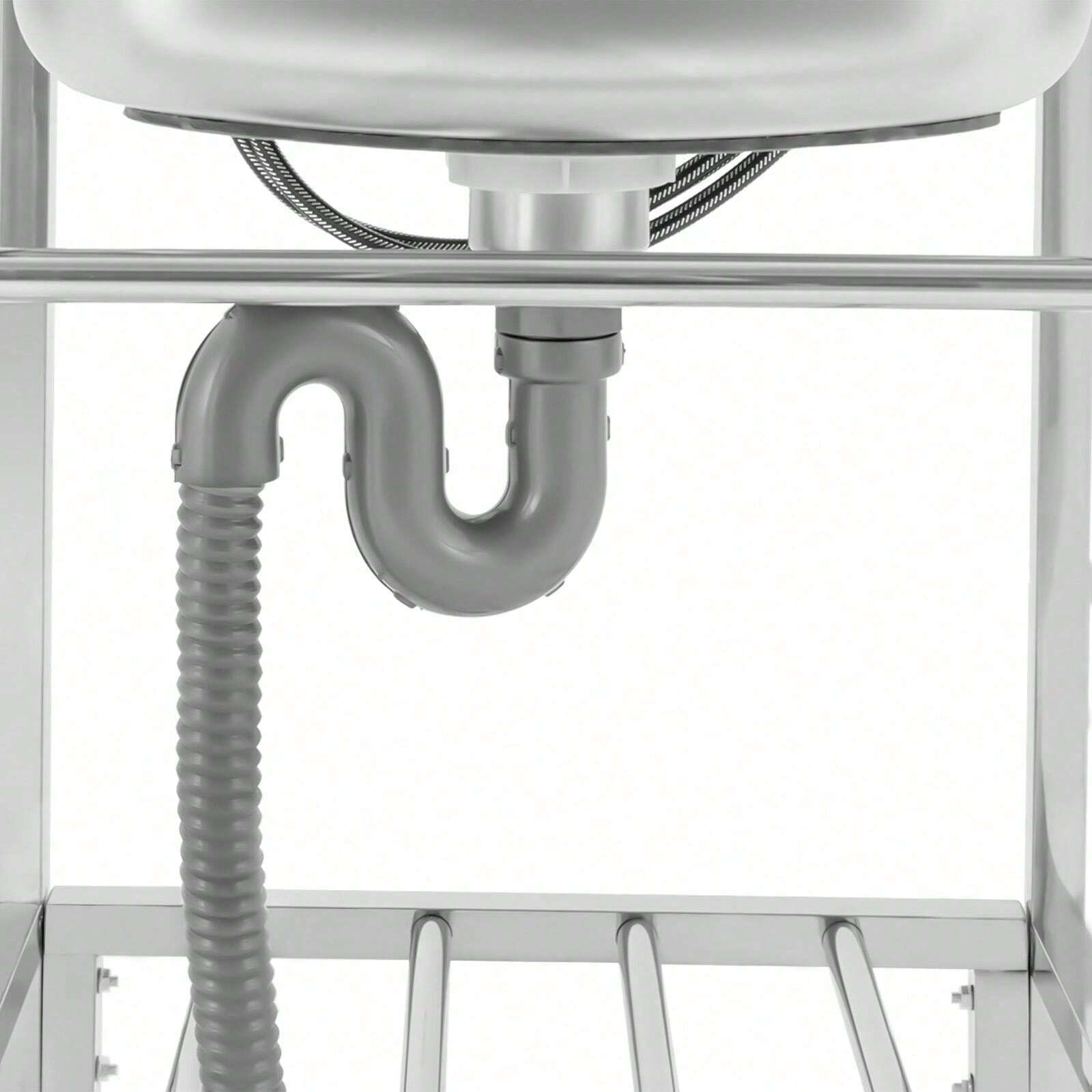 Commercial Stainless Steel Sink 1 Compartment Freestanding Utility Sink