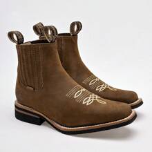 Botín Vaquera En Piel para Hombre 129406 color CAFE - Café - Ver 6