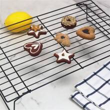 Bộ 3 giá nướng làm mát có thể xếp chồng lên nhau dày, dụng cụ nướng, đồ dùng nhà bếp, phụ kiện nhà bếp, dùng cho lễ Halloween, lễ Giáng sinh, dụng cụ làm bánh, phụ kiện BBQ ngoài trời - màu đen - Xem 7