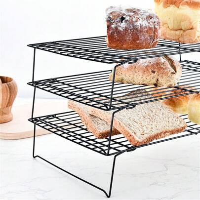 3pcs/Set Thickened Foldable Stackable Baking Cooling Racks, Baking Tools, Kitchen Gadgets, Kitchen Accessories, For Christmas Baking, Cake Tools, Outdoor BBQ Accessories