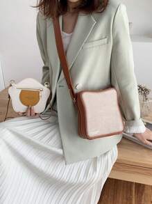 2pcs/Set Creative Personalized Bread & Egg Combo Crossbody Bag For Daily Use, For Teen Girls Women College Students, White-Collar Workers, Rookies & White-Collar Workers Perfect For Party, Prom, Dinner, Wedding, Shopping, Holiday, Beach, Vacation, Outdoors, Travel, Outings Best Personalized Gifts For Women, Mom & Girlfriends