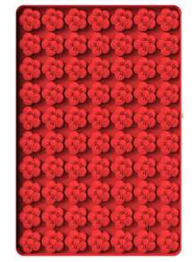 lovely flower Flower Silicone Mold, Small Plum Blossom Shaped Flower Molds With 70 Cavities For Making Chocolate/Candy/Gummy/Cookie/Jelly/Edible Flowers For Cake Decorating, Winter Sweet Mold - Multicolor - View 4