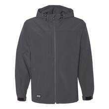 Apex Soft Shell Hooded Jacket (Charcoal) - Dark Grey - View 1